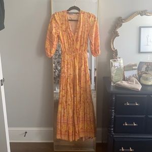 Petal and pup floral long sleeve dress